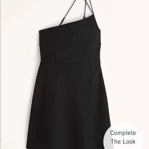 Abercrombie & Fitch Elegant Black One-Shoulder Dress